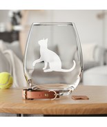 Playful Cat Etched Glasses - Wine, Champagne, Pint Glasses, Shot Glass - $467.85 MXN+