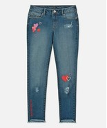 new CALVIN KLEIN girls SKINNY ANKLE JEANS sz 10 years denim pants Azure ... - $560.28 MXN
