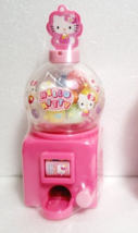 Hello Kitty Mini Gumball Machine Toy Machine Dispenser Pink SANRIO - $24.40
