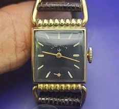 Vintage Lord Elgin Watch Model, cal. 626 21 Jewels Leather Band - £139.94 GBP