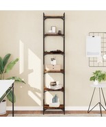  Bookcase Smoked oak Engineered wood, Metal Medium Adjustable Feet - €174,18 EUR