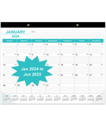 Large Desk Calendar 2024 - Jan 2024- June 2025, 22 X 17 In,18 Month Desk... - £24.58 GBP