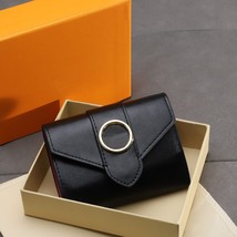 Top Quality Fold Wallets 100% Leather Women Purse Credit Card Zip Wallet Bill Cl - £98.57 GBP