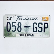 2010 United States Tennessee Sullivan County Passenger License Plate 058 GSP - £14.75 GBP