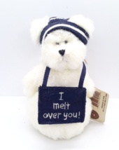 Boyds Bears 4&quot; Mini Messages Bear  I Melt Over You #567077 - £23.91 GBP