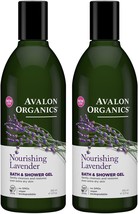 Avalon Organics Lavender Bath and Shower Gel, 12-Ounce Bottle (Pack of 2) - £32.76 GBP
