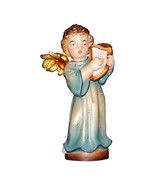 Guardian Angel with Harpwooden figurine ornament decoration, Religious Gift - $22.07 CAD+
