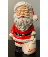 Vintage 1960&#39;s Santa Claus Xmas Figurine Love Sack Japan 7&quot; - £17.40 GBP