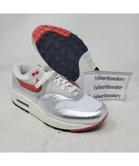 Nike Air Max 1 PRM Premium Hot Sauce Chile Red Pepper White Silver HF7746-100 8 - $118.79