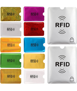 28 RFID Blocking Sleeves (24 Credit Card Protector Holders in 12 Colors ... - £8.46 GBP