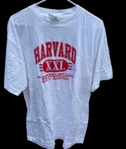VTG 80s Harvard University XXL Athletic Department Single Stitch T-Shirt... - $31.19