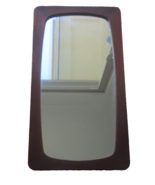 Mid Century Vintage Danish Modern Mirror Wall Hanging 14&quot;x27&quot;Solid Teak ... - $386.05