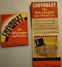 Vintage Chevrolet For 1936 Large Feature front strike Matchbook with all Matches - £51.35 GBP
