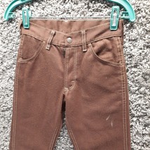 Vintage Sears Perma Prest Pants Women 16 Brown Casual Straight Mid Rise  - £18.06 GBP