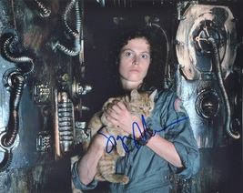 Sigourney Weaver - Alien Signed Photo With Jonesy The Cat w/coa - $179.00