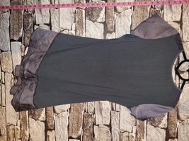 Per Una, Women asymmetric tunic with short slaves,  size:14, colour grey - £14.15 GBP