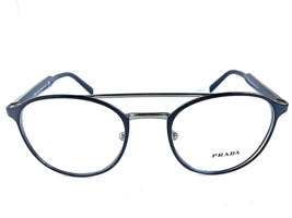 New PRADA VPR 6T0 ZAV-1O1 49mm Round Blue Men&#39;s Women&#39;s Eyeglasses Frame  - £149.58 GBP