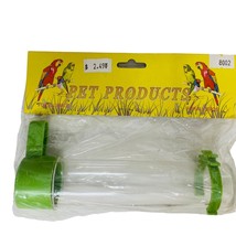 Bird Plastic Cup for food or Water/feeder or drinking cup (Green) 6&quot; L b... - £1.55 GBP