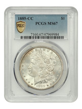 1885-CC $1 Pcgs MS67 - £7,310.45 GBP