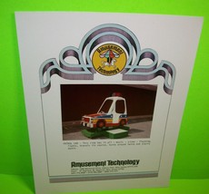 PATROL CAR Original Kiddie Ride FLYER Promo Artwork Amusement Technology... - $32.85