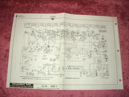 BELMONT Model 21A21 Television Chassis Schematic CAPHART Chassis P7 - $6.00