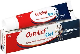 Charak Pharma Ostolief Gel for Joint Pain in arthritis- 30g (Pack of 2) - £10.71 GBP