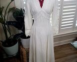 Vintage Jessica McClintock Bridal Wedding Dress sz 14 high neck white Vi... - $290.00