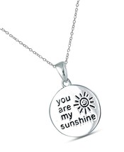 Sterling Silver Jewelry Inspiration Engraved Pendant - £69.24 GBP