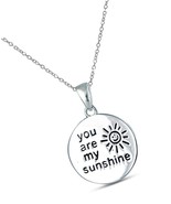 Sterling Silver Jewelry Inspiration Engraved Pendant - £69.55 GBP