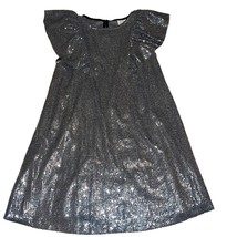 Zara Girls Silver Sparkly New Year&#39;s Eve Christmas Dress Sz 9 Girls - £11.32 GBP