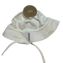 Polarn O Pyret White Organic Cotton Sun Hat 2-4 Month New - $14.52