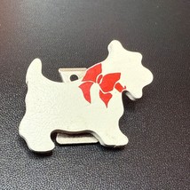 White Wood Scottie Clip by Delight Japan Scottish Terrier Collectible - $184.52 MXN
