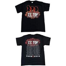 ZZ TOP 2014 Tour T Shirt Men’s Sz L Black Double Sided Official Merch NW... - $15.79
