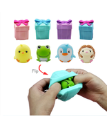 Fidget Toys Flip Gift Box Cute Pet Pinch Animal Silicone Toy Expression ... - £6.19 GBP