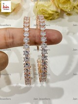 2 - 2.10 Karat H-I/SI1 Natürlich Diamanten Damen Groß Rund Creolen, 18 Rose Gold - £2,564.00 GBP