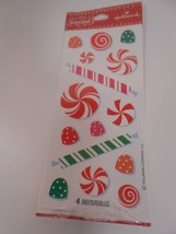 Vintage Hallmark Scented Christmas Stickers 4 sheets Peppermint candies - £7.47 GBP