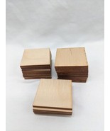 Lot Of (25) Hobby And Craft Wood Square Pieces 1.5&quot; - £9.07 GBP