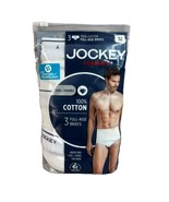 Jockey Classic Full Rise Briefs 32 Underwear White Cotton Mens Y Front 3 Pack - $24.74