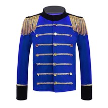Ringmaster Costume Kids Boys Long Sleeves Velvet Coat Jacket Red Circus Lion Tam - £69.25 GBP