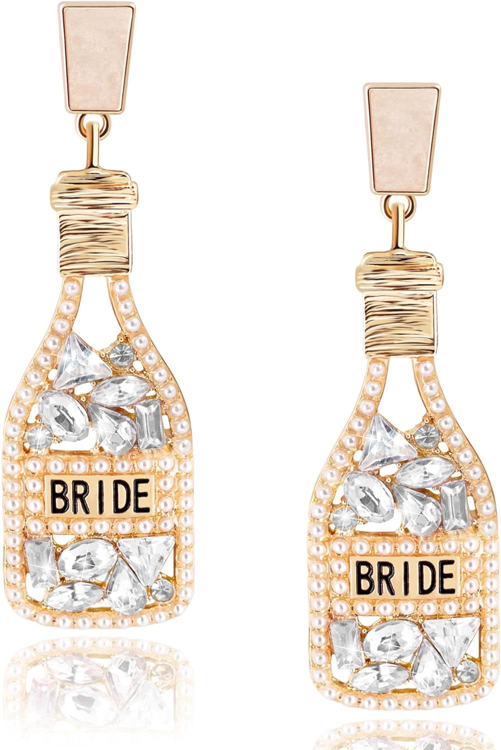 Bachelorette Earrings for Bride - $25.36