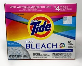 Tide Plus Bleach Acti-Lift Crystals Laundry Detergent Powder 21 oz 12 Loads - $33.99