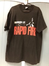 Vintage 1992 Rapid Fire Movie Promo Tshirt Adult Sz L Black Red Single-Stitch - £76.86 GBP