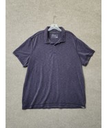 Eddie Bauer Active Polo Shirt Mens XXL Purple Short Sleeve Tencel - £14.60 GBP