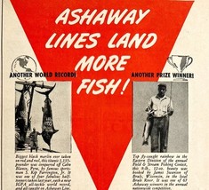 Ashaway Nylon Fishing Lines 1953 Advertisement Outdoor Sporting DWDD20 - $29.99
