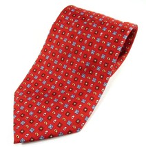 Enro Men&#39;s Printed Silk Tie Neats Pattern Red - £11.15 GBP