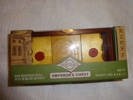 EMPEROR&#39;S CHEST wooden puzzle box TRUE GENIUS - $15.00