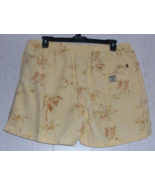 EXCELLENT MENS TOMMY BAHAMA YELLOW W/ FLORAL SWIM SHORTS / TRUNKS   SIZE XL - €21,88 EUR