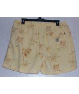 EXCELLENT MENS TOMMY BAHAMA YELLOW W/ FLORAL SWIM SHORTS / TRUNKS   SIZE XL - £19.82 GBP