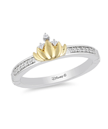 Enchanted Disney Ring, 1/10 CTTW Tiana Water Lily Wedding Ring, Statemen... - £56.62 GBP