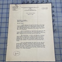 Antique Letter 1935 Port Arthur Commercial Association Texas Ephemera - $511.51 MXN
